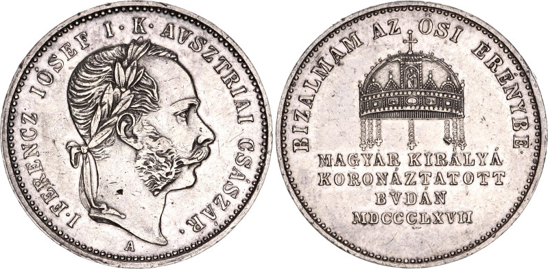 Hungary Silver Medal "The Coronation of Franz Joseph I" 1867 A 

Mont# 2712, H...