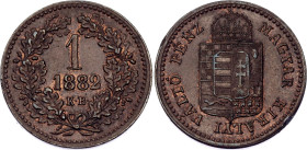 Hungary 1 Krajczar 1882 KB