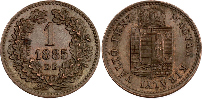 Hungary 1 Krajczar 1885 KB 

KM# 458, N# 7206; Copper; Franz Joseph I; Kremnit...