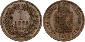 Hungary 1 Krajczar 1885 KB