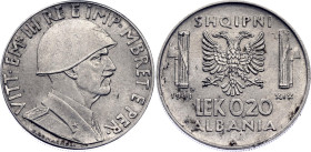 Albania 0.20 Lek 1941 R Italian Occupation - WW II