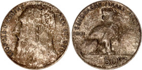 Belgium 50 Centimes 1901