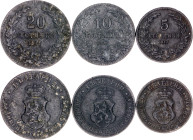 Bulgaria 5 - 10 - 20 Stotinki 1917