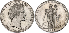 German States Bavaria 1 Taler 1833