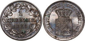 German States Bavaria 1 Kreuzer 1865