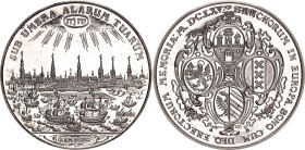 German States Hamburg Silver Medal "10 Dukats" 1689 (1973)