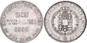 German States Hesse-Cassel 1 Taler 1833
