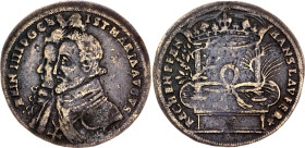 German States Nurnberg Brass Medal "Rechenpfennig - Henri IV & Maria de Medici" 1589 - 1610 (ND)