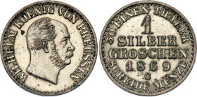 German States Prussia 1 Groschen 1869 C