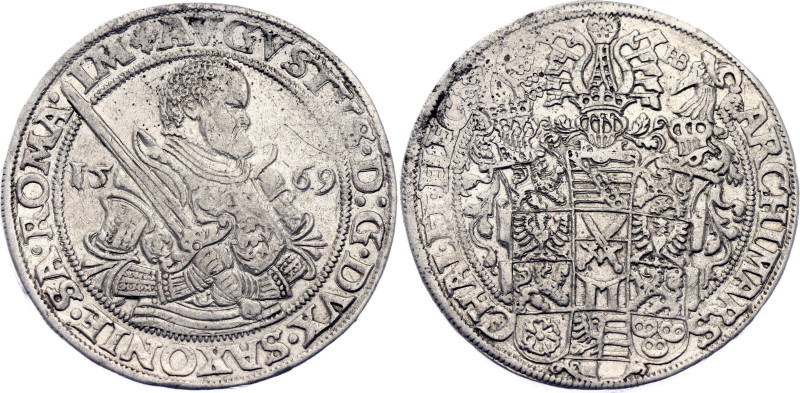 German States Saxony-Albertine 1 Taler 1569 HB

MB# 208, Dav. 9798, N# 22624; ...