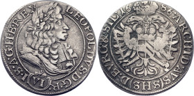 German States Silesia 6 Kreuzer 1686 SHS