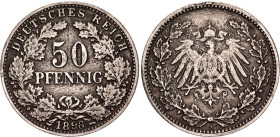 Germany - Empire 50 Pfennig 1896 A