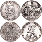 Germany - Empire 2 x 2 Mark 1901 - 1913