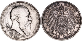 Germany - Empire Baden 2 Mark 1902
