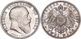Germany - Empire Baden 2 Mark 1907