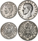 Germany - Empire Bavaria 2 - 3 Mark 1903 - 1910 D