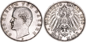 Germany - Empire Bavaria 3 Mark 1910 D