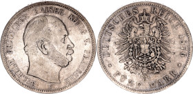Germany - Empire Prussia 5 Mark 1876 B