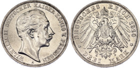 Germany - Empire Prussia 3 Mark 1910 A