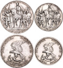 Germany - Empire Prussia 2 - 3 Mark 1913