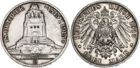Germany - Empire Saxony-Albertine 3 Mark 1913 E