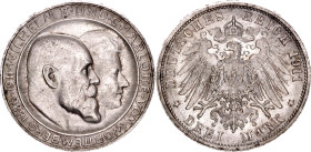 Germany - Empire Wurttemberg 3 Mark 1911 F
