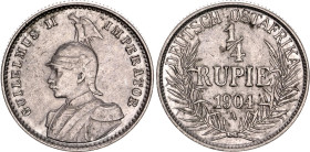 German East Africa 1/4 Rupie 1904 A