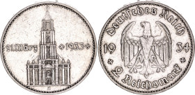 Germany - Third Reich 2 Reichsmark 1934 A