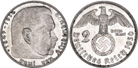 Germany - Third Reich 2 Reichsmark 1936 G Key Date