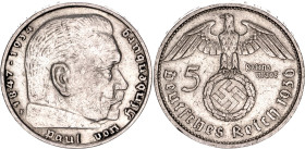 Germany - Third Reich 5 Reichsmark 1936 F