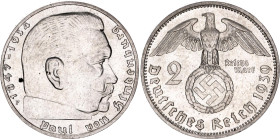 Germany - Third Reich 2 Reichsmark 1939 F