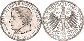 Germany - FRG 5 Deutsche Mark  1957 J
