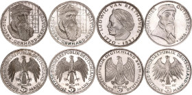 Germany - FRG 4 x 5 Deutsche Mark 1968 - 1970