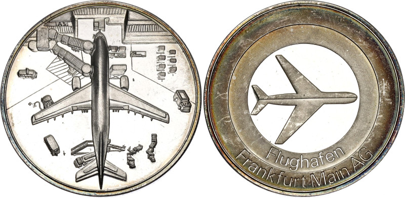 Germany - FRG Silver Medal "Frankfurt am Main Airport" 1990s 

Silver 29.61 g....