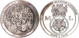 Germany - FRG Silver Medal "The Life of Martin Luther - Marriage with Katharina von Bora" 20th Century