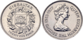Gibraltar 25 Pence 1977