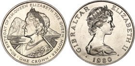 Gibraltar 1 Crown 1980