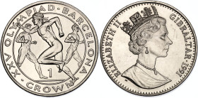 Gibraltar 1 Crown 1991 PM