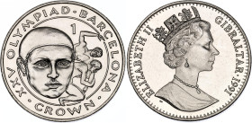 Gibraltar 1 Crown 1991 PM