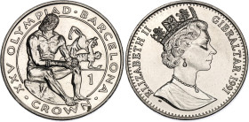 Gibraltar 1 Crown 1991 PM