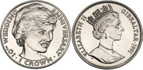 Gibraltar 1 Crown 1991 PM