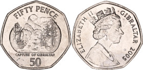 Gibraltar 50 Pence 2005