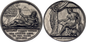 Great Britain Tin Medal "English Army on the Tagus, 1810-1811" 1820 (ND) RR