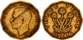 Great Britain 3 Pence 1946  Key Date