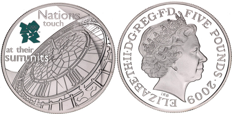 Great Britain 5 Pounds 2009 

KM# 1141, N# 16964; Silver, Proof; Elizabeth II;...