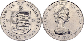 Guernsey 25 Pence 1978