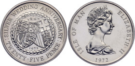 Isle of Man 25 Pence 1972
