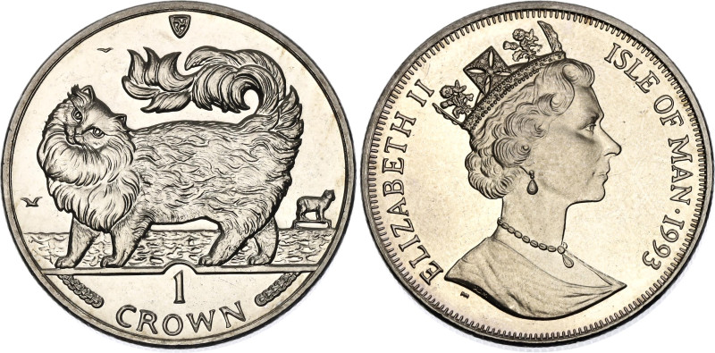 Isle of Man 1 Crown 1993 PM

KM# 353, N# 32674; Copper-nickel, Proof; Elizabet...