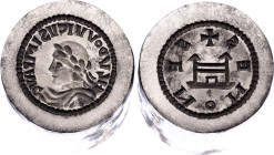 Italian States Louis the Pious "Portrait" Denier 814 - 840 AD Counterfeit's Dies of 20th Century