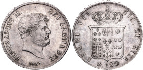 Italian States Two Sicilies 120 Grana 1857